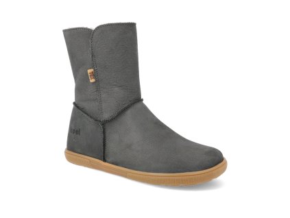 08T010.232 400 barefoot zimni kozacky koel4kids dina hydro warm dark grey sede 1