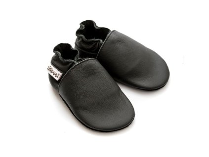 liliputi soft baby shoes black panther 4297