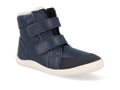 BB W PILOT ASF barefoot zimni obuv s membranou baby bare febo winter pilot asfaltico modre 2025 1