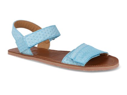 BV13903L220 barefoot sandaly blifestyle napea bio velours hellblau modre 1