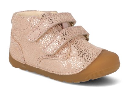 Barefoot členková obuv Bundgaard - Petit Velcro Rose Cloud pink