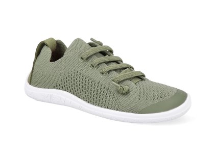 Barefoot tenisky Reima - Astelu Greyish Green vegan zelené