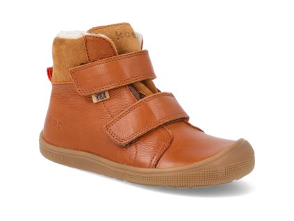 07T003.102 550 barefoot zimni obuv s membranou koel4kids emil nappa tex cognac 24 31 NEW 1