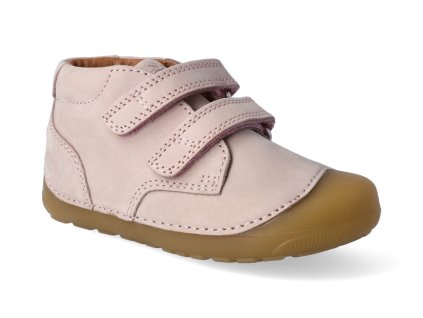 kotnikova barefoot obuv bundgaard petit velcro old rose 2