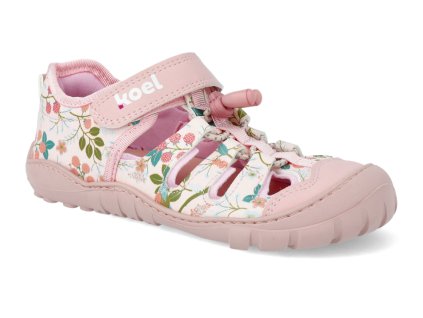 04M008.51H 610 barefoot sandaly koel4kids madison print pink vegan ruzove 1