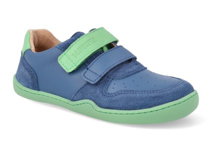 BNV13406L280 barefoot tenisky blifestyle anura bio nappa velours meerblau zelene 1