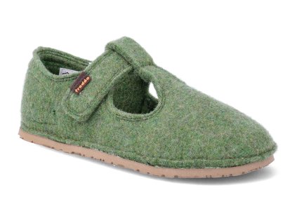 G1700378 3 barefoot prezuvky froddo flexy wooly green zelene 1
