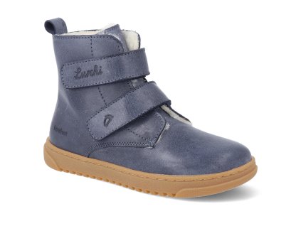 33 54001 02 barefoot detske zimni boty lurchi marino navy modre 1