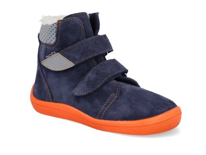 BF0004 W VMK barefoot zimni obuv s membranou beda blue mandarine 2020 1