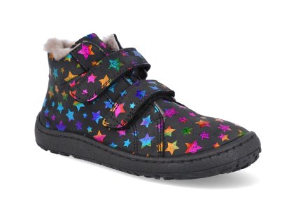 G3110227 13K barefoot zimni obuv froddo bf winter furry multicolor cerna 1