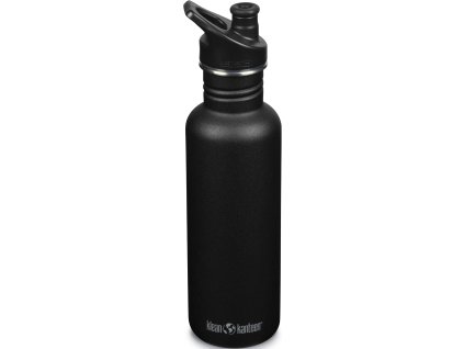 45789 nerezova lahev klean kanteen classic w sport cap black 800 ml