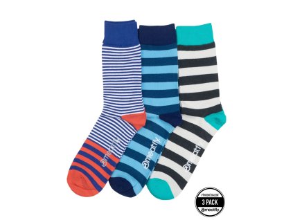 Ponožky Meatfly Lexy Triple Pack Stripes (Veľkosť 43/46)