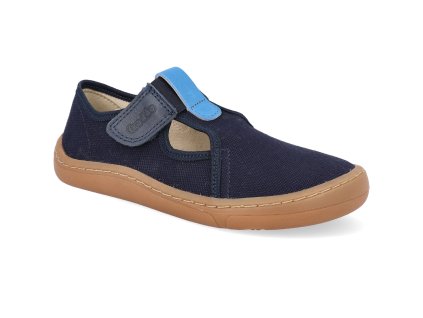 G1700380 barefoot prezuvky froddo canvas platene dark blue 1