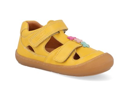 G2150187 4 barefoot detske sandale froddo narrow dark yellow 1