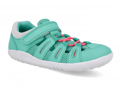 637214 barefoot sandaly bobux summit turquoise steam 1