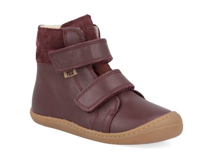 06T006.102 260 barefoot detske zimni boty koel brandon 2 0 wp wool bordo 1