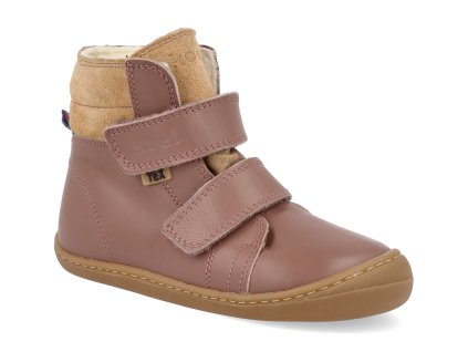 06T006.102 600 barefoot detske zimni boty koel brandon 2 0 wp wool old pink 1