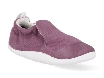 501912 barefoot detske capacky bobux scamp organic mauve haze 1