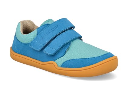 WVE14402S260 barefoot detske tenisky blifestyle crocodile turkis breit 1