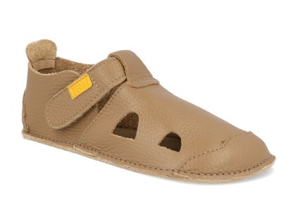 Barefoot dětské sandály Tikki shoes - Nido Cappuccino hnědé (Veľkosť 22, Vnútorná dĺžka topánky (mm) 145, Vnútorná šírka topánky (mm) 65)