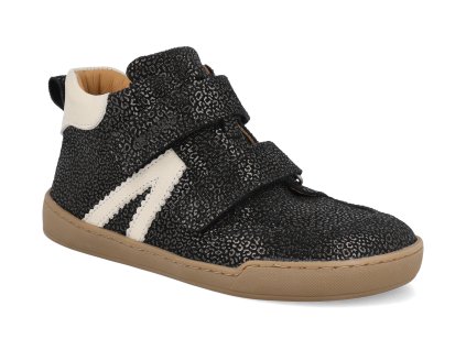 41085 999 barefoot detske kotnikove boty develab midcut sneak 2velcro leath black combi 1