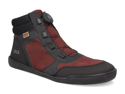 43067 432 barefoot tenisky boty develab soft sneaker speedlace wr burgundy 1