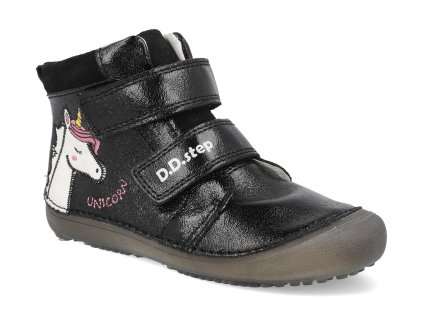 A063 52815B barefoot detske kotnikove boty d d step a063 52815b cerne 1