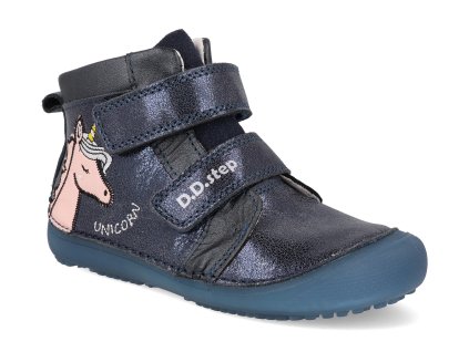 A063 52815A barefoot detske kotnikove boty d d step a063 52815a modre 1