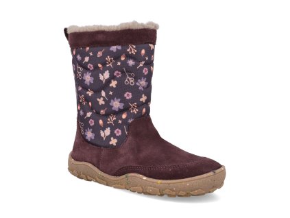 BVT456705W870 barefoot detske zimni kozacky blifestyle alapakastyle tex winterpflaume 1