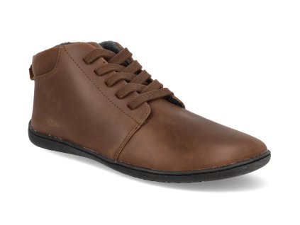 BV A088 52529C barefoot kotnikove boty stitch walk brown 1