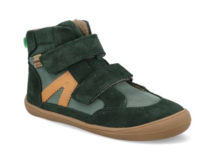 45229 539 barefoot detske kotnikove boty develab bf soft shoe 2velcro wp forest 1