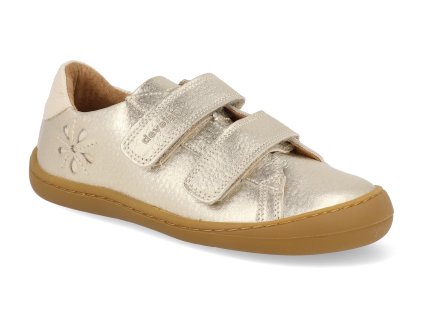 47046 352 barefoot detske tenisky develab firststep soft shoe velcro gold nappa 1