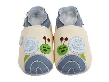 Chaussons cuir Escargot Front