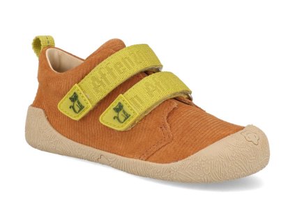 Barefoot detské tenisky Affenzahn - Prewalker Leather Walky Cat hnedé