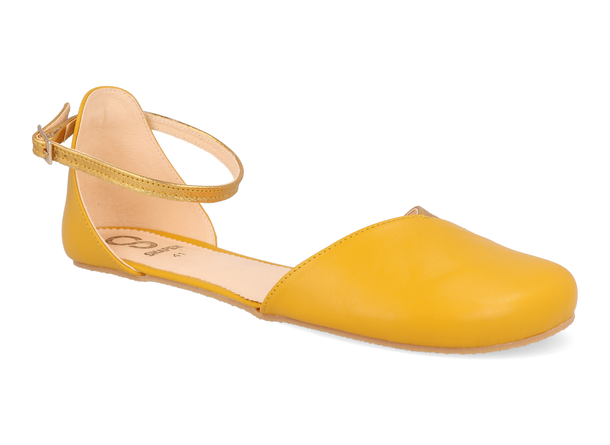 Barefoot sandále Shapen - Poppy II Sun yellow N Veľkosť: 41