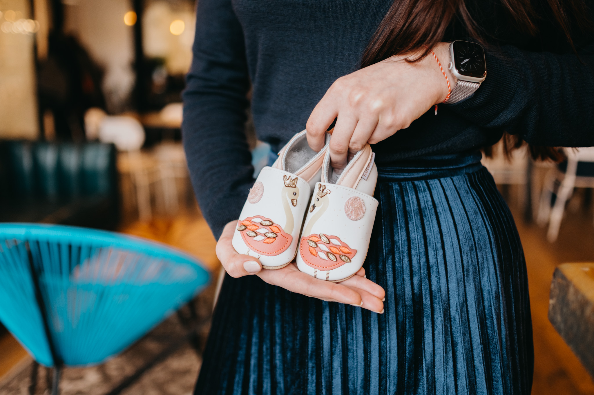 Barefoot capačky Lait et Miel - Flamants roses Veľkosť: 0-6M