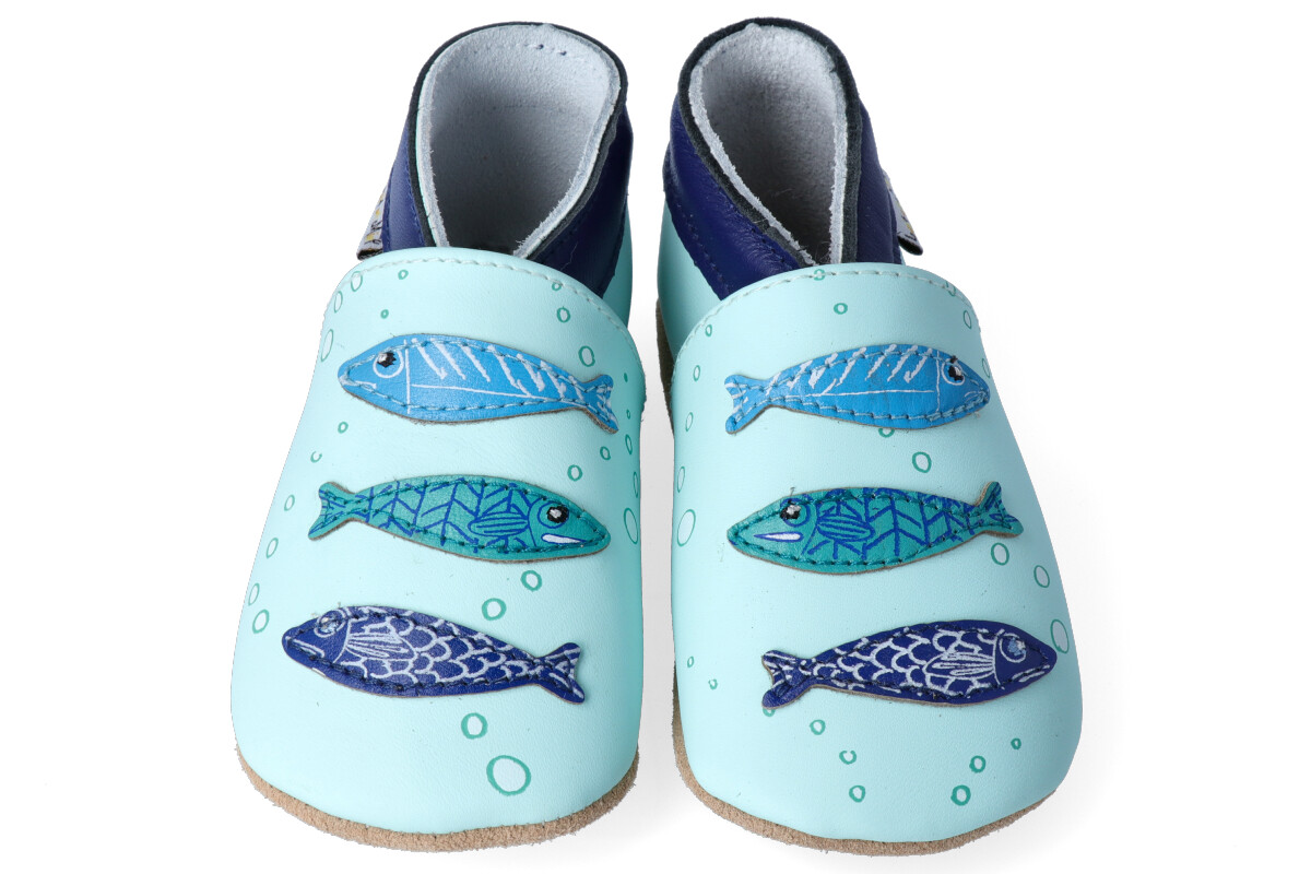 Barefoot capačky Lait et Miel - Sardines Veľkosť: 12-18M