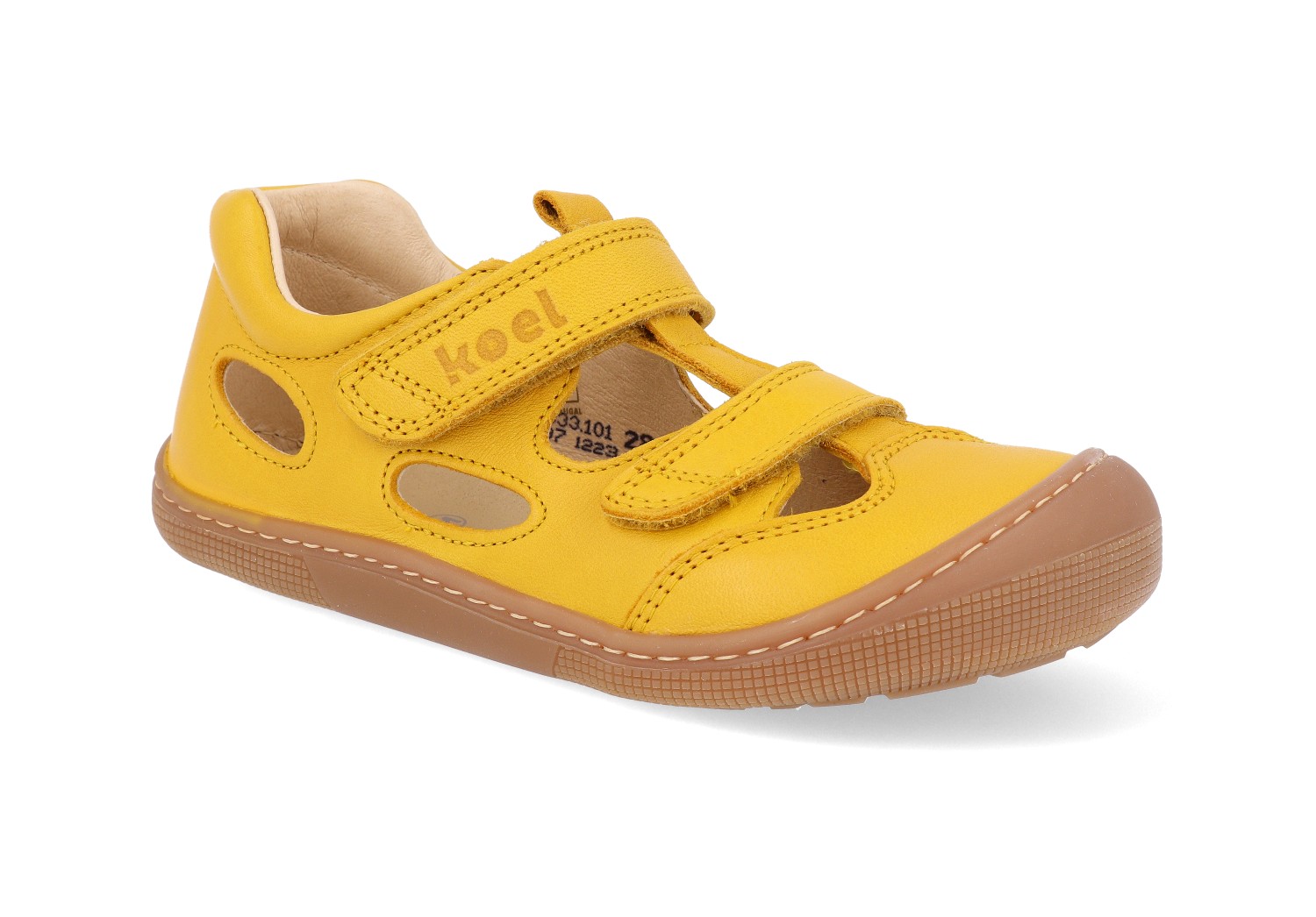 Barefoot dětské sandály Koel - Deen Nappa Yellow žluté Veľkosť: 31