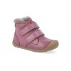 barefoot zimni obuv bundgaard petit mid lamb dark rose BG101155 726 2