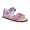 24M007.001 650 barefoot sandalky koel4kids amelia fuchsia flowers ruzove 1