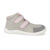 F FALL GREY PINK barefoot kotnikova obuv s membranou baby bare febo fall grey pink 2 2