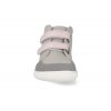 F FALL GREY PINK barefoot kotnikova obuv s membranou baby bare febo fall grey pink 2 3