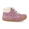 33 13989 29 barefoot zimni obuv lurchi frozy suede wildberry ruzova 2