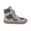 G3160189 8A barefoot zimni obuv s membranou froddo bf tex winter grey silver stribrne 2