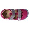 Filii Barefoot KAIMAN velcro velours pink grey M 1