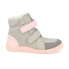 FEBO W GP A barefoot zimni obuv s membranou baby bare febo winter grey pink asfaltico 2