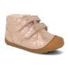 BG101068 985 barefoot kotnikova obuv bundgaard petit velcro rose cloud ruzova 1