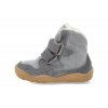 BVT12704W303 barefoot zimni obuv s membranou blifestyle eisbar grau seda 4