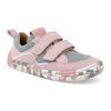 G3130223 12 barefoot textilni tenisky froddo bf d velcro grey pink ruzove 1