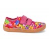 G1700355 3 barefoot tenisky froddo bf canvas flowers ruzove 2
